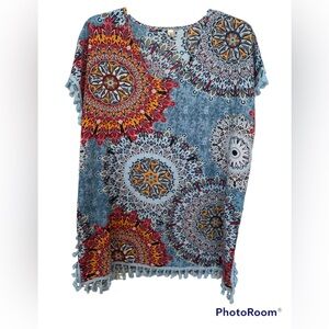 Swimsuit Coverup Tunic Top